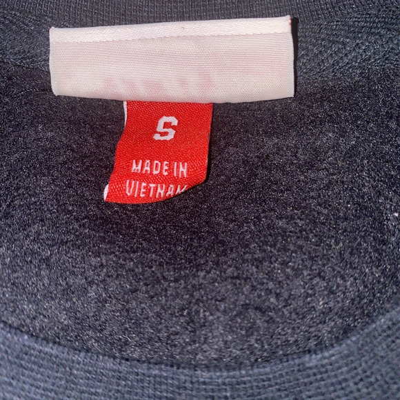 Mitchell & Ness Brooklyn Nets Basketball Crewneck Sweatshirt Black Size Small - Picture 3 of 8